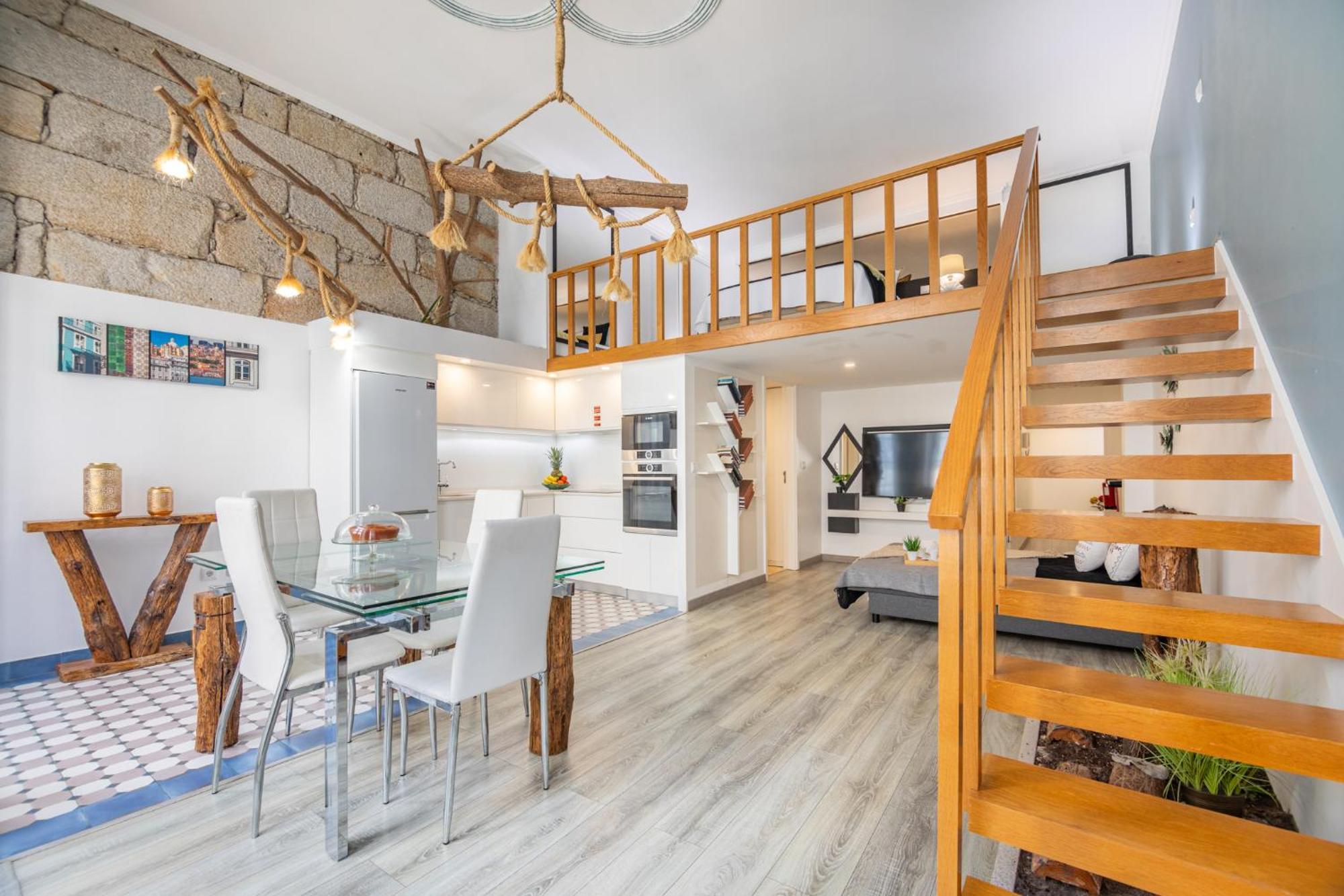 Ferienwohnung Deluxe Spacious Flats w Mezzanine by Host Wise Porto Exterior foto