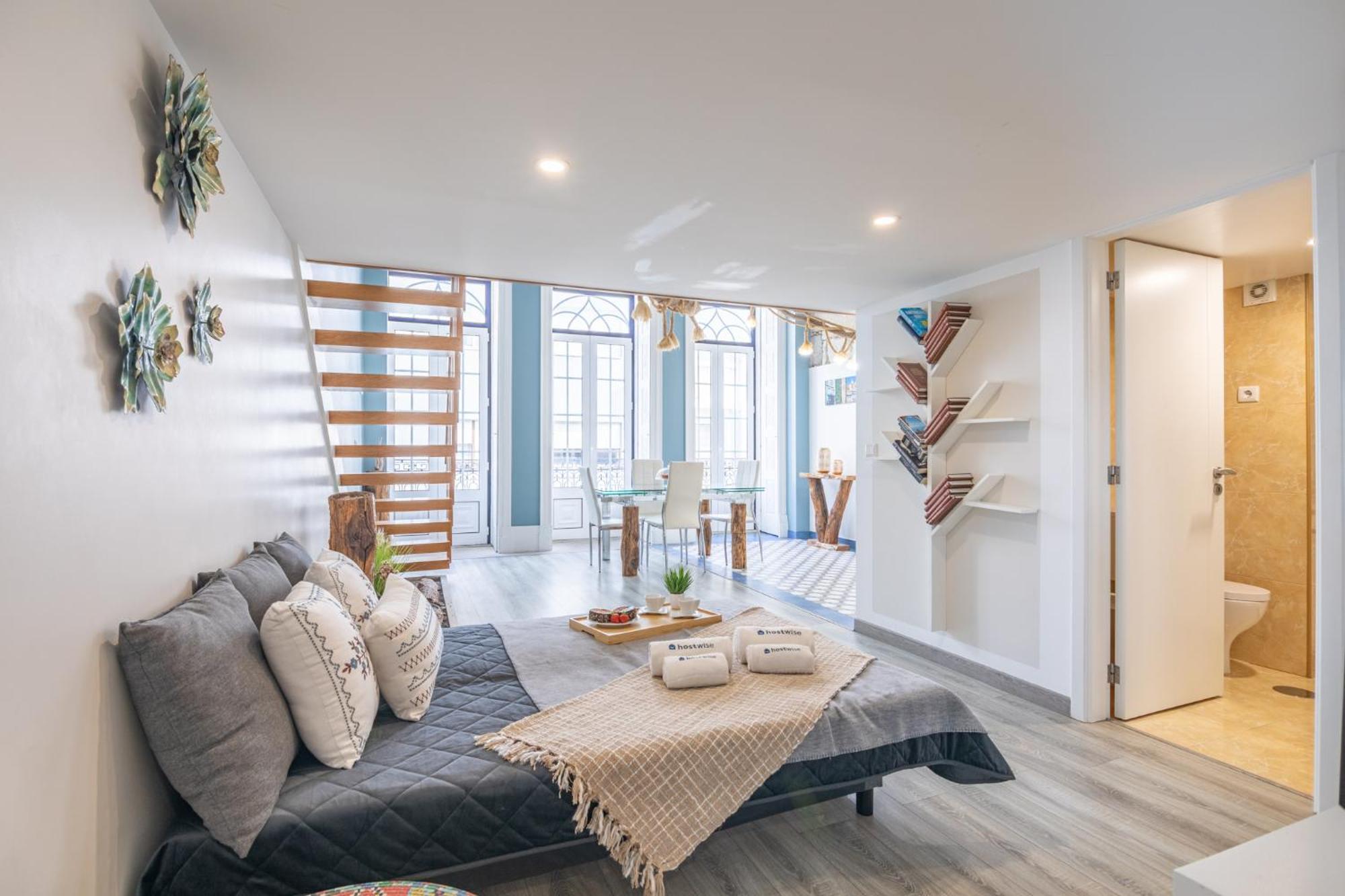 Ferienwohnung Deluxe Spacious Flats w Mezzanine by Host Wise Porto Zimmer foto